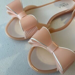 Furla Made in‎ Italy Venus Pink Jelly Flats 39